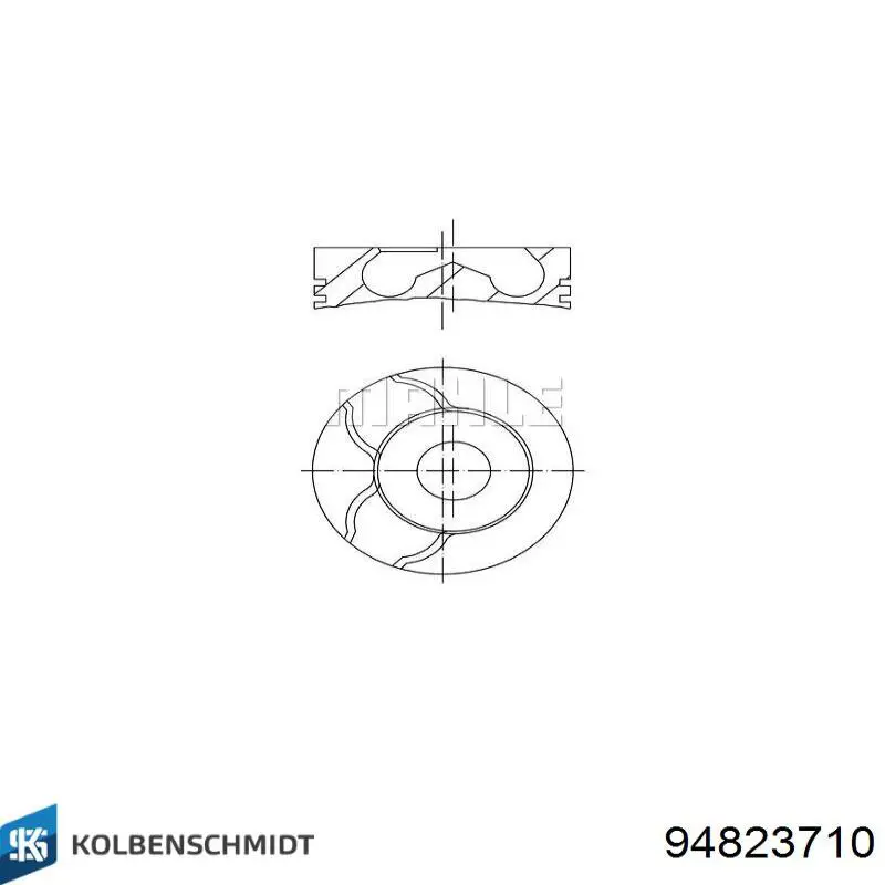 Купить 94823710 Kolbenschmidt Поршень в сборе
