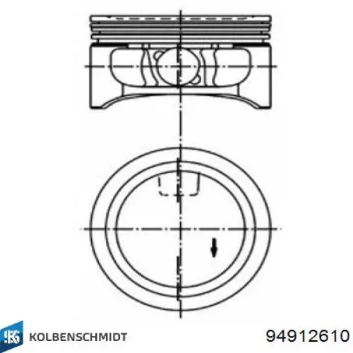 Поршня, 1-й ремонт (+0,25) Mopart 1024130202 цена, от 98.30 USD