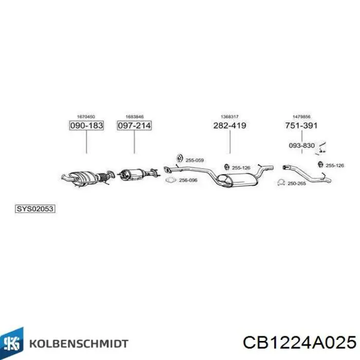 CB1224A025 Kolbenschmidt Вкладыши коленвала шатунные комплект 1-й ремонт