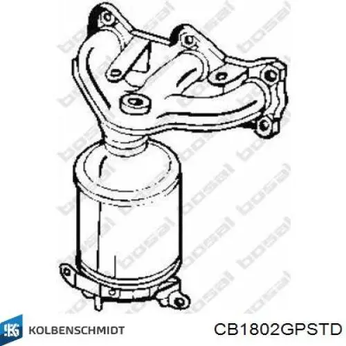 Купить CB1802GPSTD Kolbenschmidt Комплект шатунных вкладышей