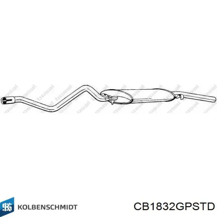 CB1832GPSTD Kolbenschmidt вкладыши коленвала шатунные, комплект, стандарт (std)