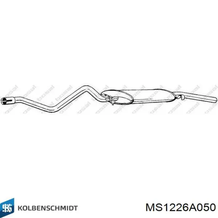 MS1226A050 Kolbenschmidt вкладыши коленвала коренные, комплект, 2-й ремонт (+0,50)