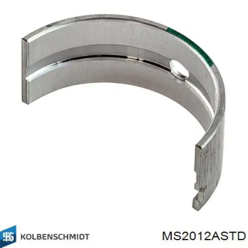 Вкладыши коленвала коренные, комплект, стандарт (STD) MS2012ASTD Kolbenschmidt