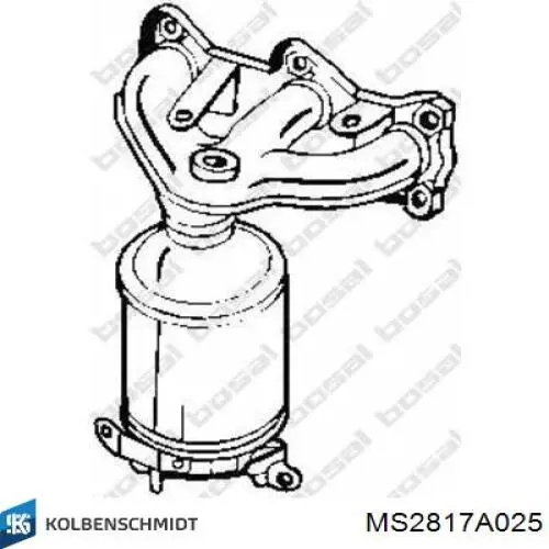 MS2817A025 Kolbenschmidt Комплект подшипников скольжения коленвала