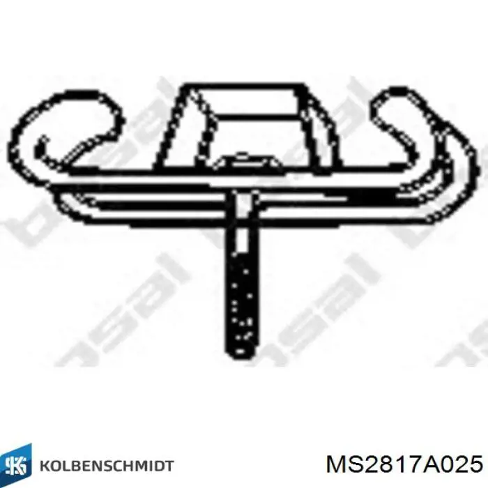 Вкладыши коленвала, коренные, комплект, 1-й ремонт (+0,25) Kolbenschmidt MS2817A025 цена, от 24.91 USD