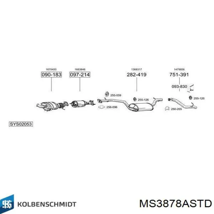 Вкладыши коленвала коренные, комплект, стандарт (STD) MB5256AM King