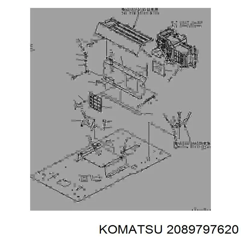 208-979-7620 Komatsu фильтр салона
