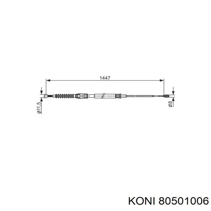 Задний амортизатор Koni 80501006
