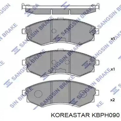 Колодки тормозные передние дисковые Koreastar KBPH090