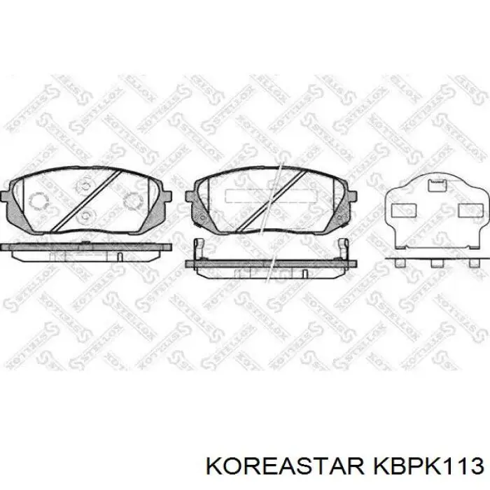 Тормозные колодки Koreastar KBPK113