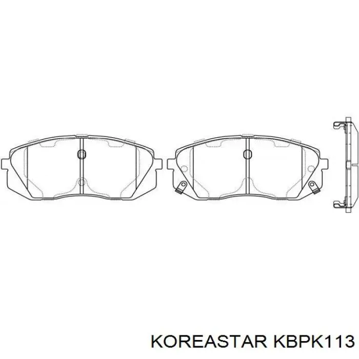 KBPK113 Koreastar Колодки передние