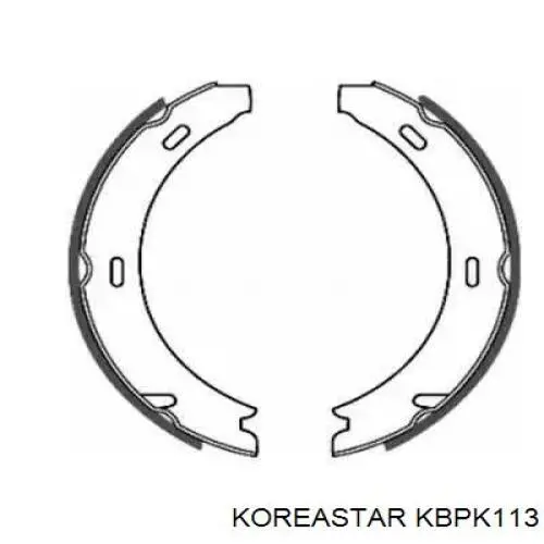Купить KBPK113 Koreastar Колодки тормозные