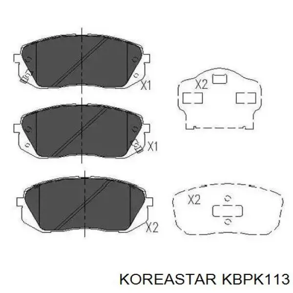 Колодки Koreastar KBPK113 цена, от 17.81 USD