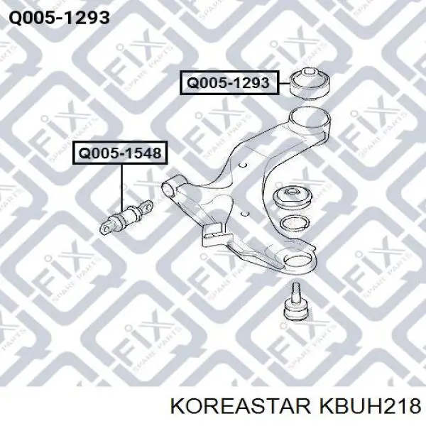 Сайлентблок переднего рычага KBUH218 Koreastar