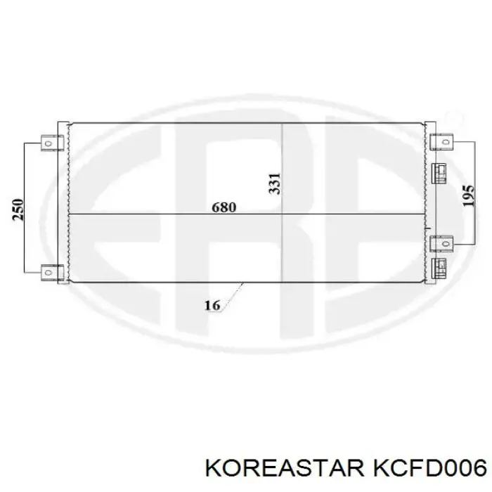 Электровентилятор кондиционера в сборе (мотор+крыльчатка) Koreastar KCFD006