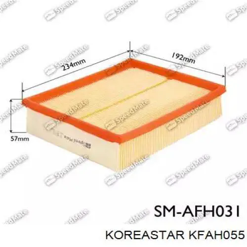 KFAH055 Koreastar Воздушный фильтр двигателя