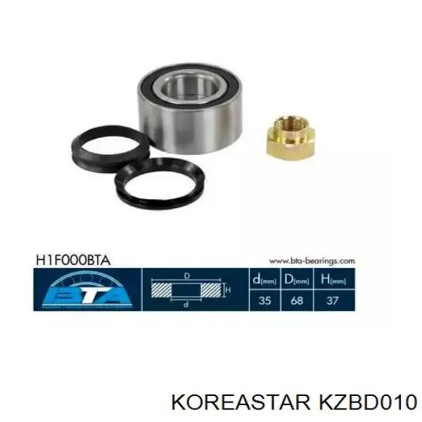 Пыльник ШРУСа наружный KZBD010 Koreastar