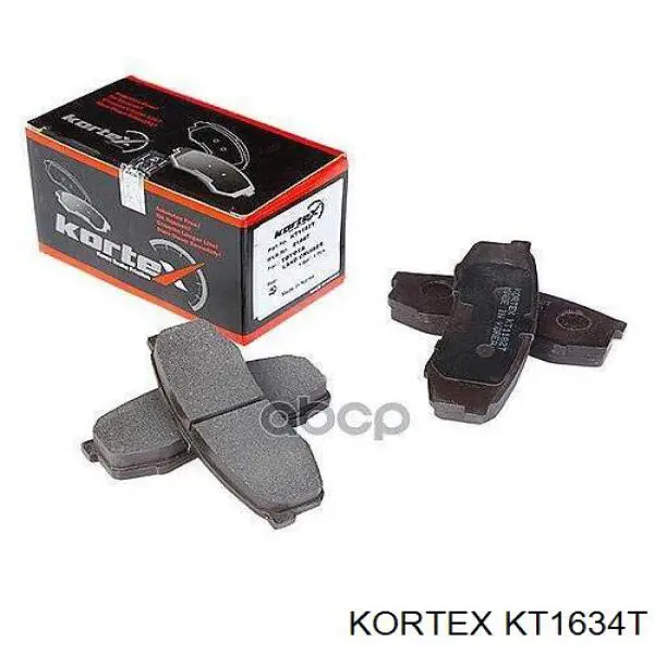 KT1634T Kortex колодки тормозные передние дисковые
