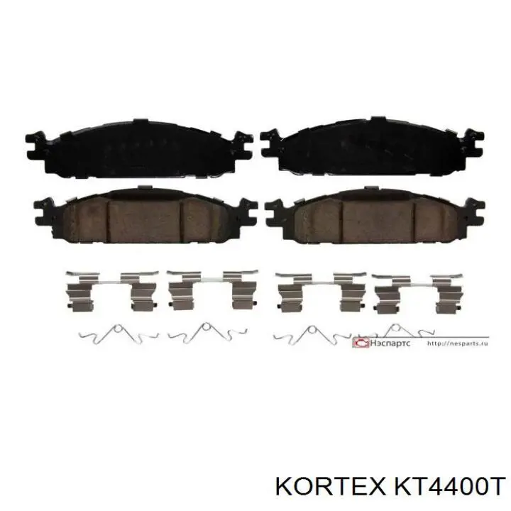 KT4400T Kortex колодки тормозные передние дисковые