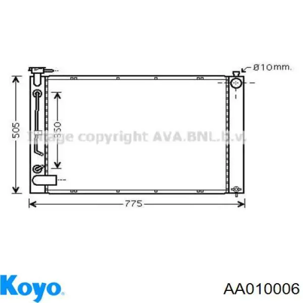 Радиатор AA010006 Koyo