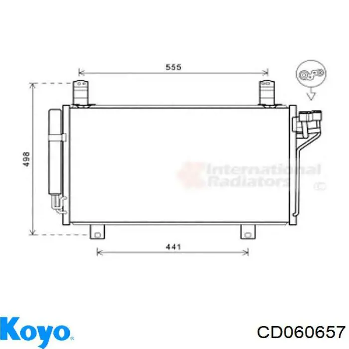 Конденсатор кондиционера Mazda KD4561480 цена, от 88.88 USD