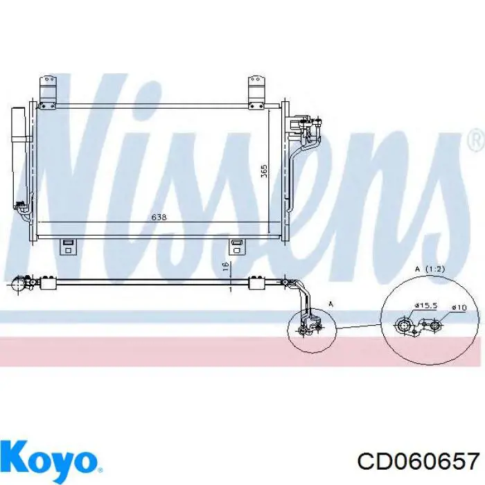 Купить KD4561480 Mazda Радиатор системы охлаждения кондиционера