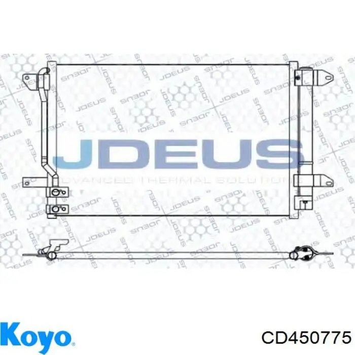 Радиатор кондиционера CD450775 Koyo