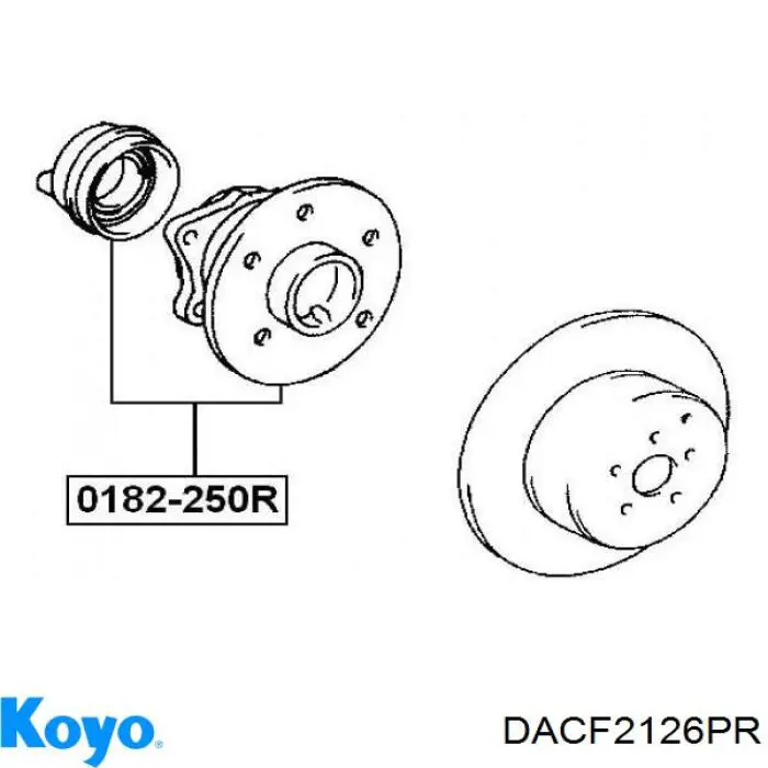 Ступица задняя DACF2126PR Koyo