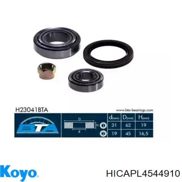 HICAPL4544910 Koyo 
