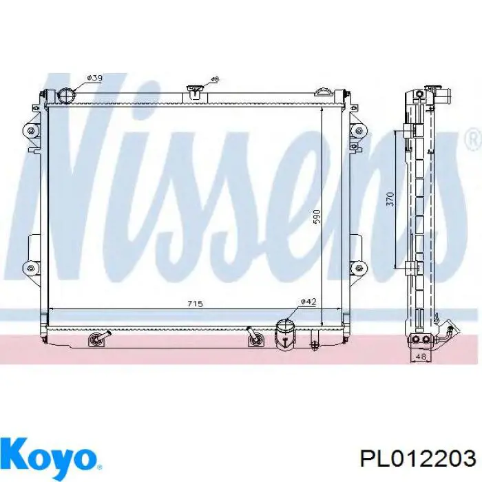 PL012203 Koyo Радиатор основной
