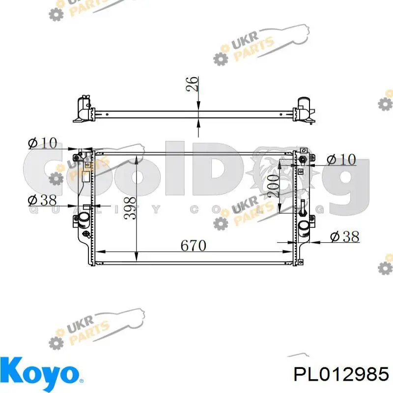 Радиатор CR2271000S Knecht-Mahle