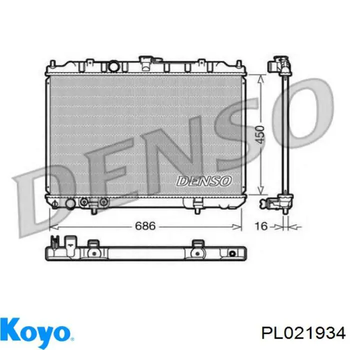 Купить 21460EQ30A Nissan/Infiniti Радиатор водяной