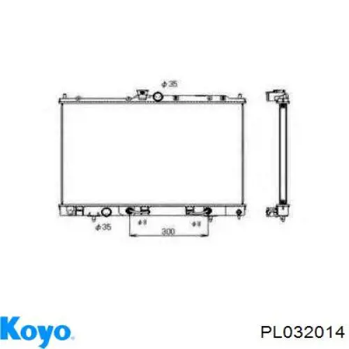 PL032014 Koyo Радиатор основной