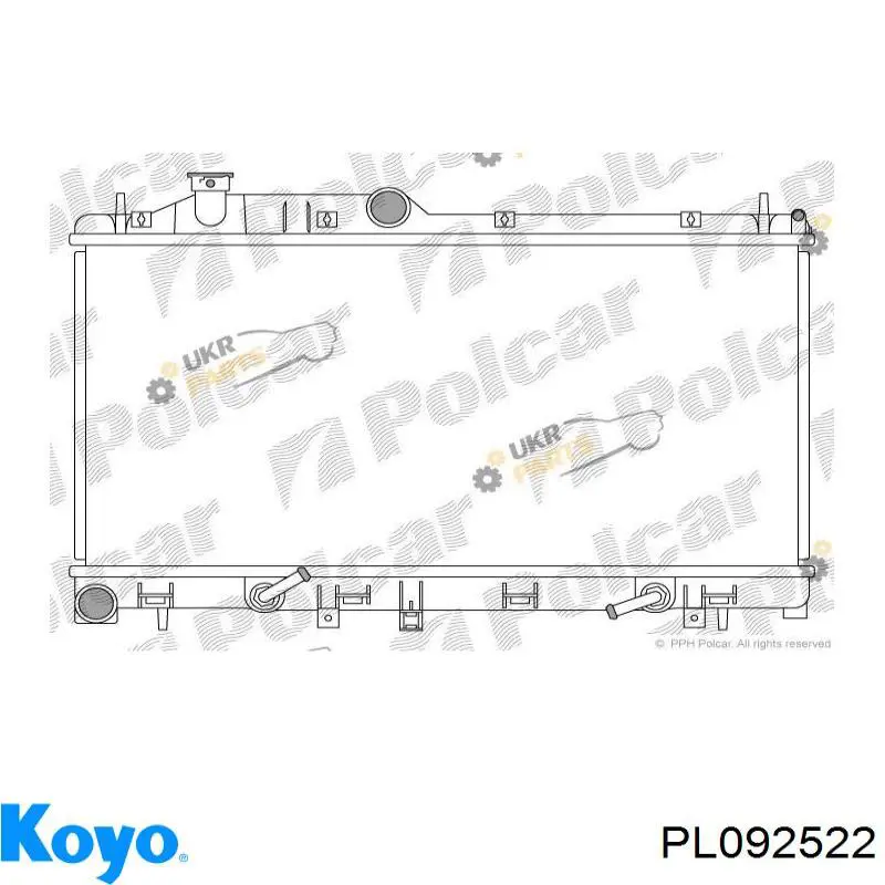 Радиатор 7215081 Polcar