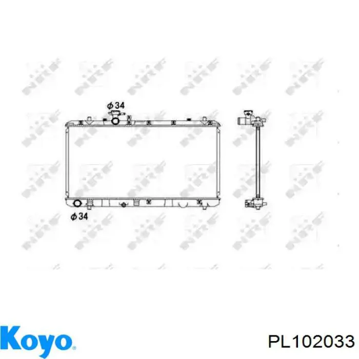 17700-80JB0 Suzuki Радиатор охлаждения двигателя
