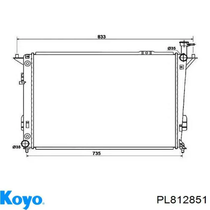 PL812851 Koyo радиатор