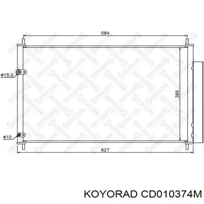 Радиатор кондиционера CD010374M Koyorad