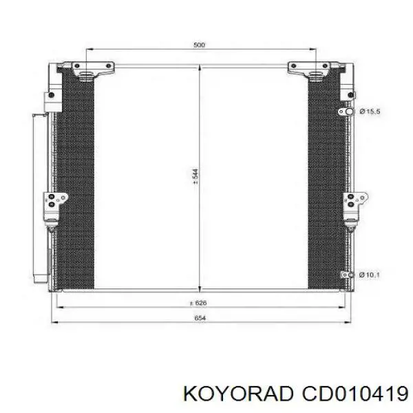 Радиатор кондиционера CD010419 Koyorad