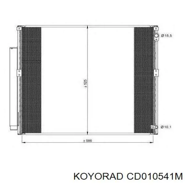 CD010541M Koyorad радиатор кондиционера