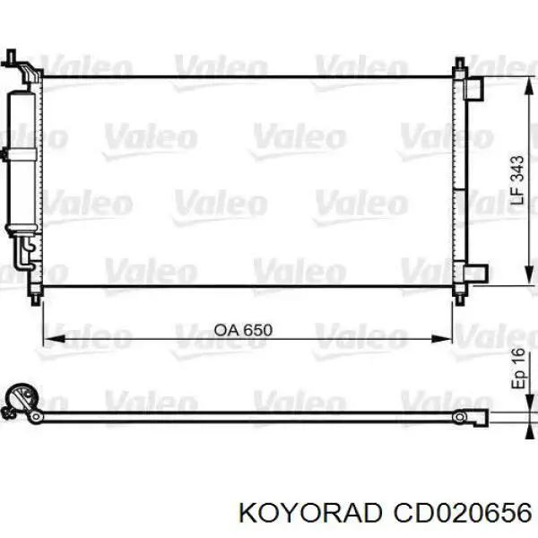 Радиатор кондиционера CD020656 Koyorad