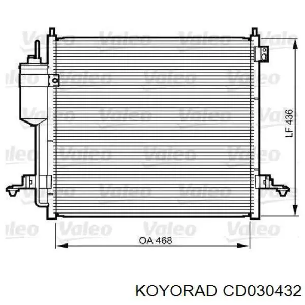 Конденсатор кондиционера Koyorad CD030432 цена, от 88.81 USD