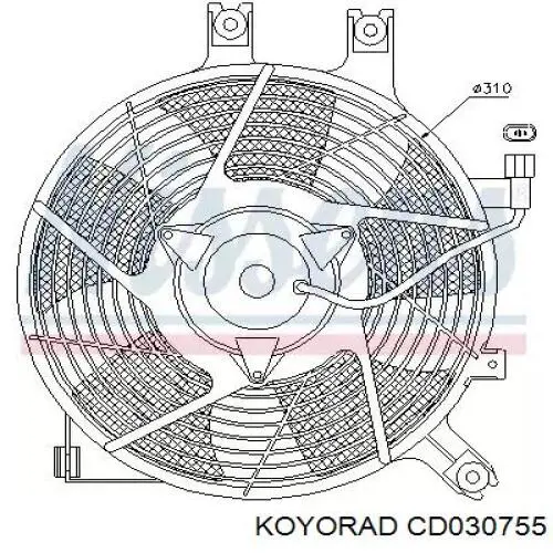 Конденсатор кондиционера Koyorad CD030755 цена, от 91.35 USD