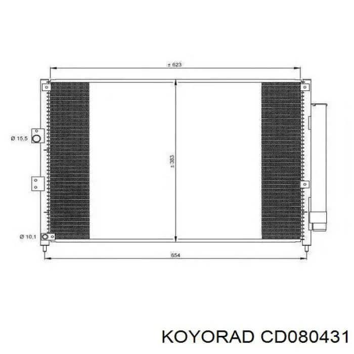 Радиатор кондиционера CD080431 Koyorad