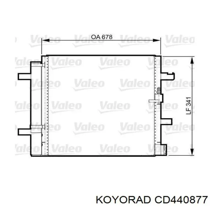 Радиатор кондиционера CD440877 Koyorad