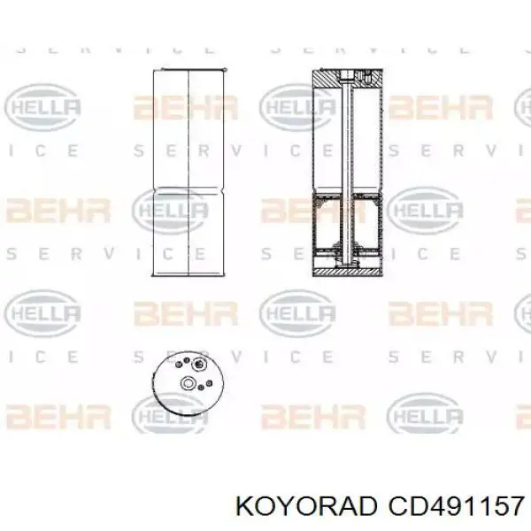 Конденсатор кондиционера Koyorad CD491157 цена, от 72.10 USD