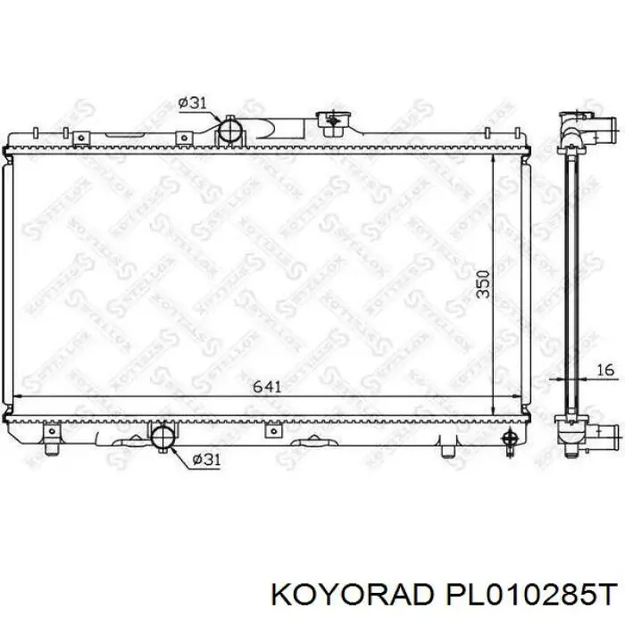 Купить PL010285T Koyorad Радиатор водяной