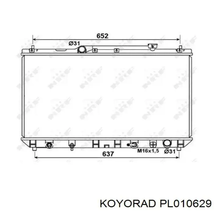 PL010629 Koyorad Радиатор основной