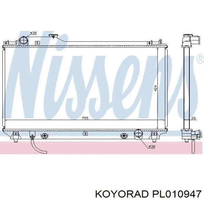 Радиатор PL010947 Koyorad