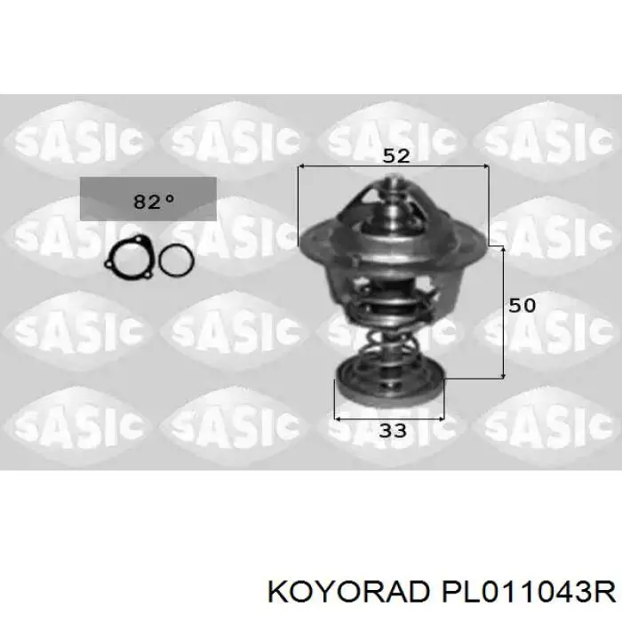 Радиатор охлаждения двигателя Koyorad PL011043R цена, от 184.08 USD