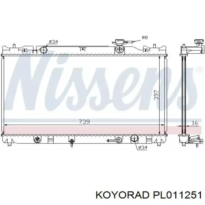 PL011251 Koyorad Радиатор основной